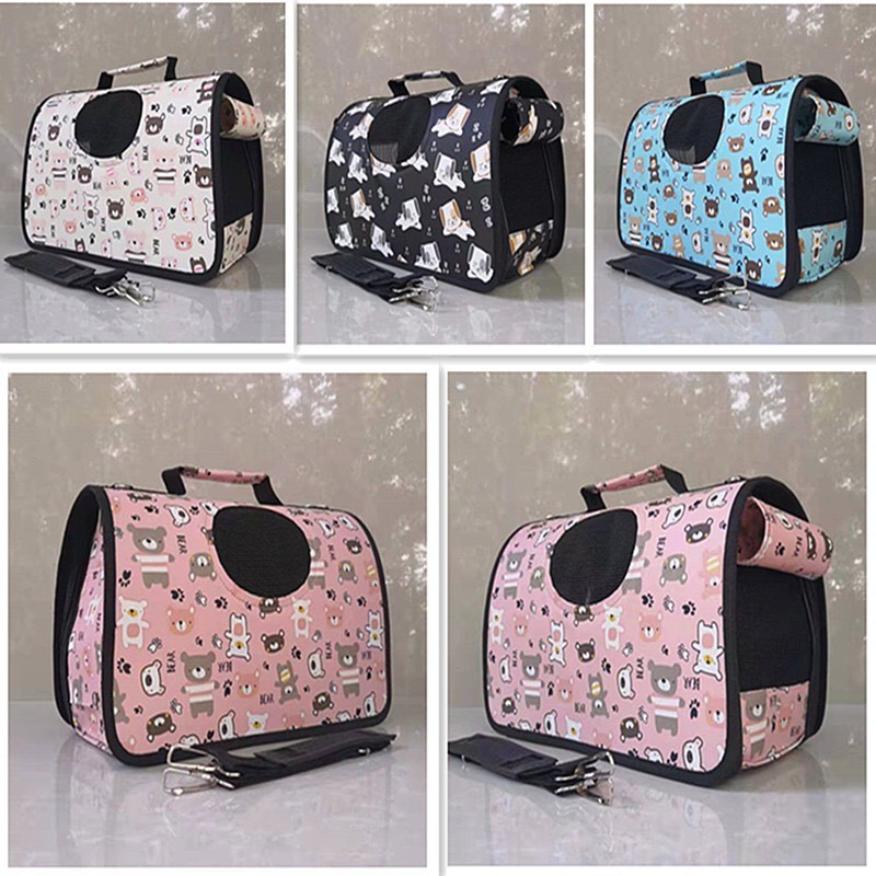 Carriers Portable Pet Bag Pink Dog Carrier Bags Blue Cat Carrier Outgoing Travel Breathable From Vietnam