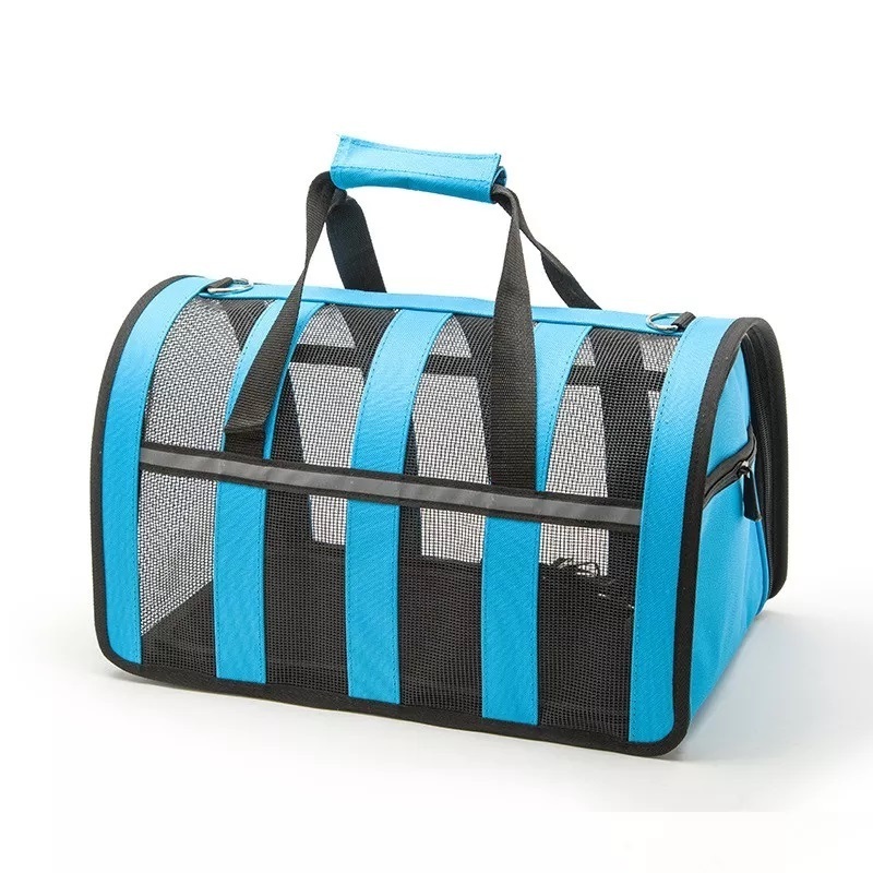 Hot Selling Outdoor Dog Bags Travel Stripe Breathable Cat Carrier Bags Easy Carry Pet Bag Pet Cages Print