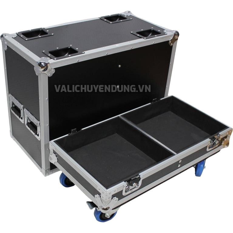 OEM ODM Mobility Storage for Array Speakers 12 inch and 15 inch Double Carrying Aluminum Custom Case Media Case