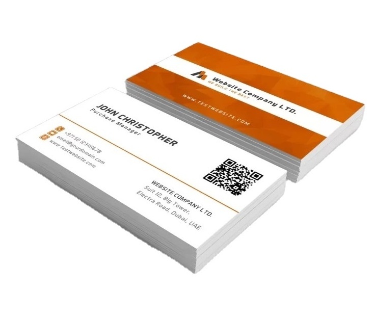 High Quality Business Cards Custom Printed with Hot Selling Personal at Low Price Double Sided and Full Color Printing