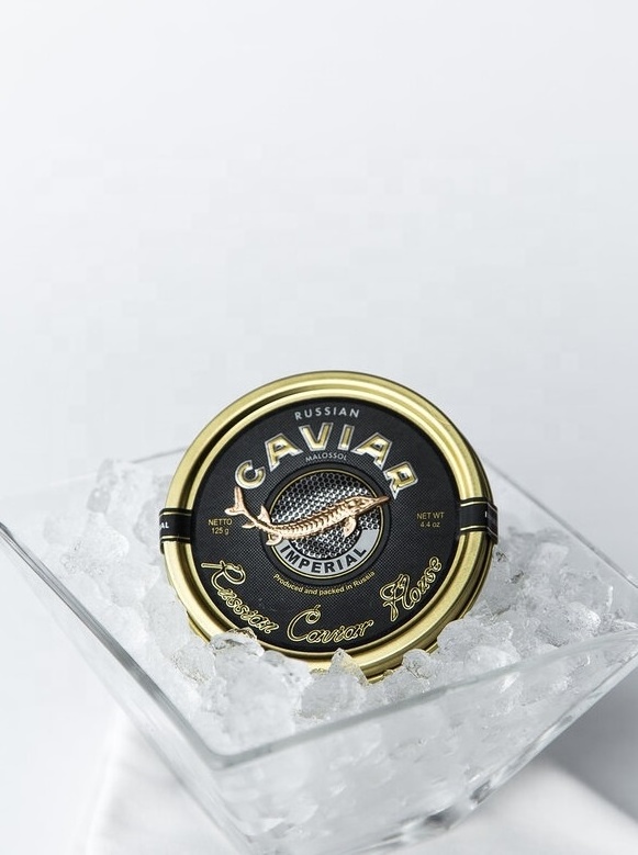 Premium Quality Royal Caviar 57g Sturgeon Caviar Black Caviar Canned for Food Sturgeon Fish Roe Salt Instant Food