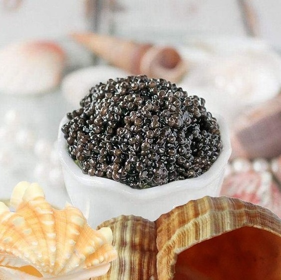 Imperial caviar 113 gram Canned Caviar for Food Black Caviar Frozen Fish Roe Sturgeon Fish Roe Salt Instant Food