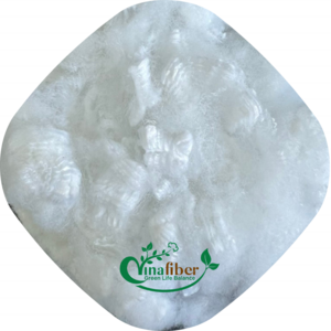 Vinafiber Polyester Staple Fiber 7D SD White Solid Dry Fibres for Needle Punch fabric non woven Fabric Wadding Mattress Pad