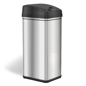 BIG SALE OEM 13 Gallon Automatic Trash Can with Odor-Absorbing Filter and Lid Lock