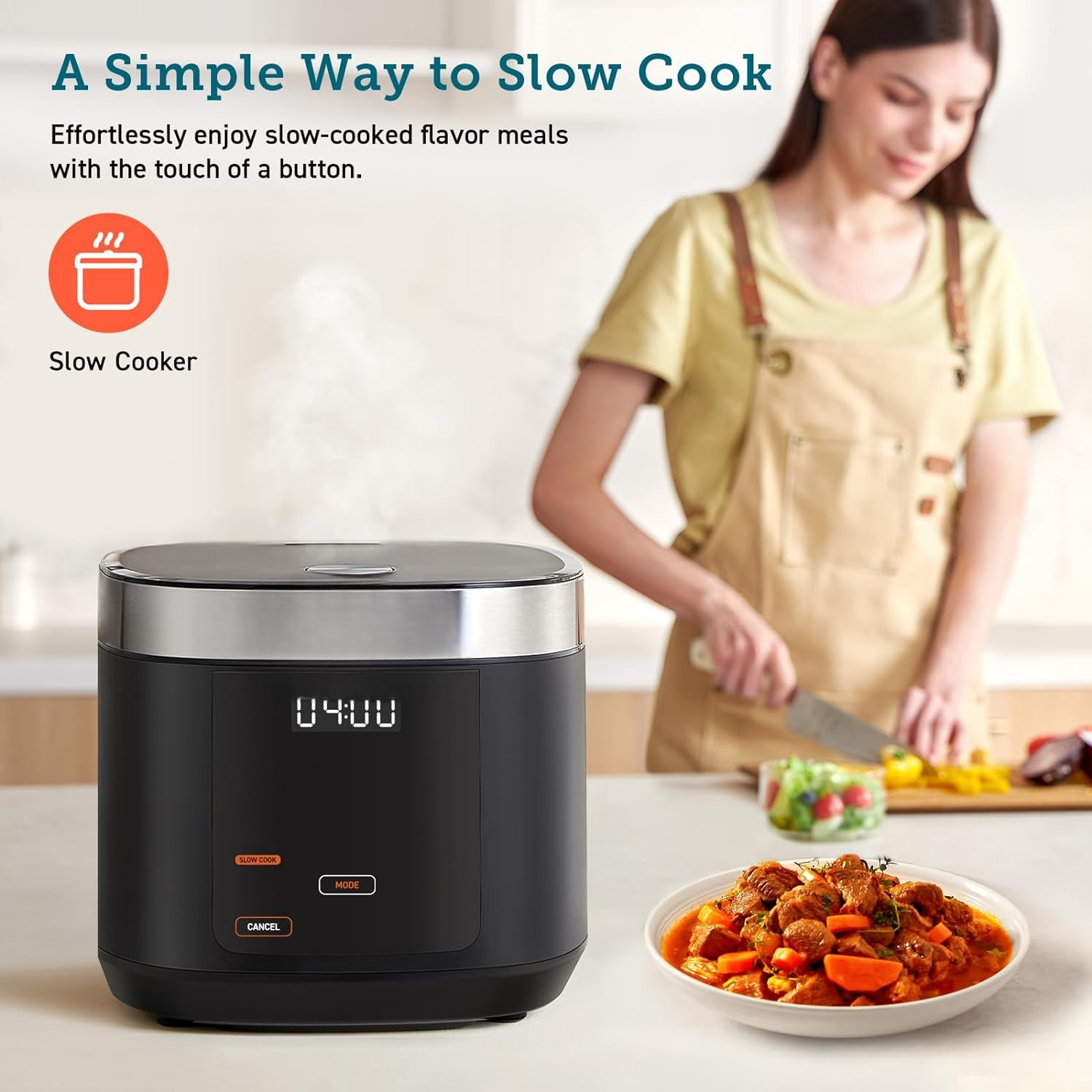 HOT DEAL Rice Cooker Maker 18 Functions Multi Cooker Stainless Steel Steamer Warmer Slow Cooker