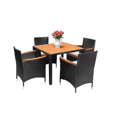 SQUARE DINING SET with square table and 4 single chairs - Use for Outdoor Furniture - Ready to export from  Vietnam