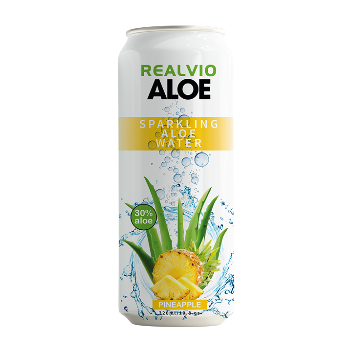 Whosale Realvio Aloe Sparkling - Strawberry 320 ml/canned - Ready To Export from Vietnam High quality