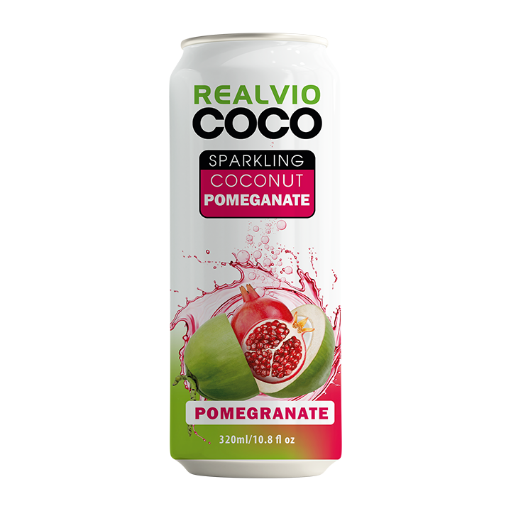 Cheap price 2024 Realvio Coco - Sparkling coconut strawberry 320 ml/can - Ready To Export from Vietnam