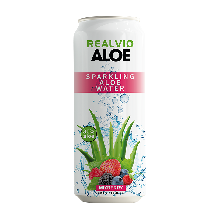 Whosale Realvio Aloe Sparkling - Strawberry 320 ml/canned - Ready To Export from Vietnam High quality