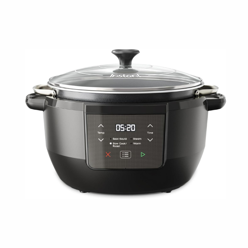 HOTDEAL 12-in-1 Pressure Cooker Technology , Extra-Large 8-Qt Pot , Deluxe Reversible Rack, 12 Programmable Functions