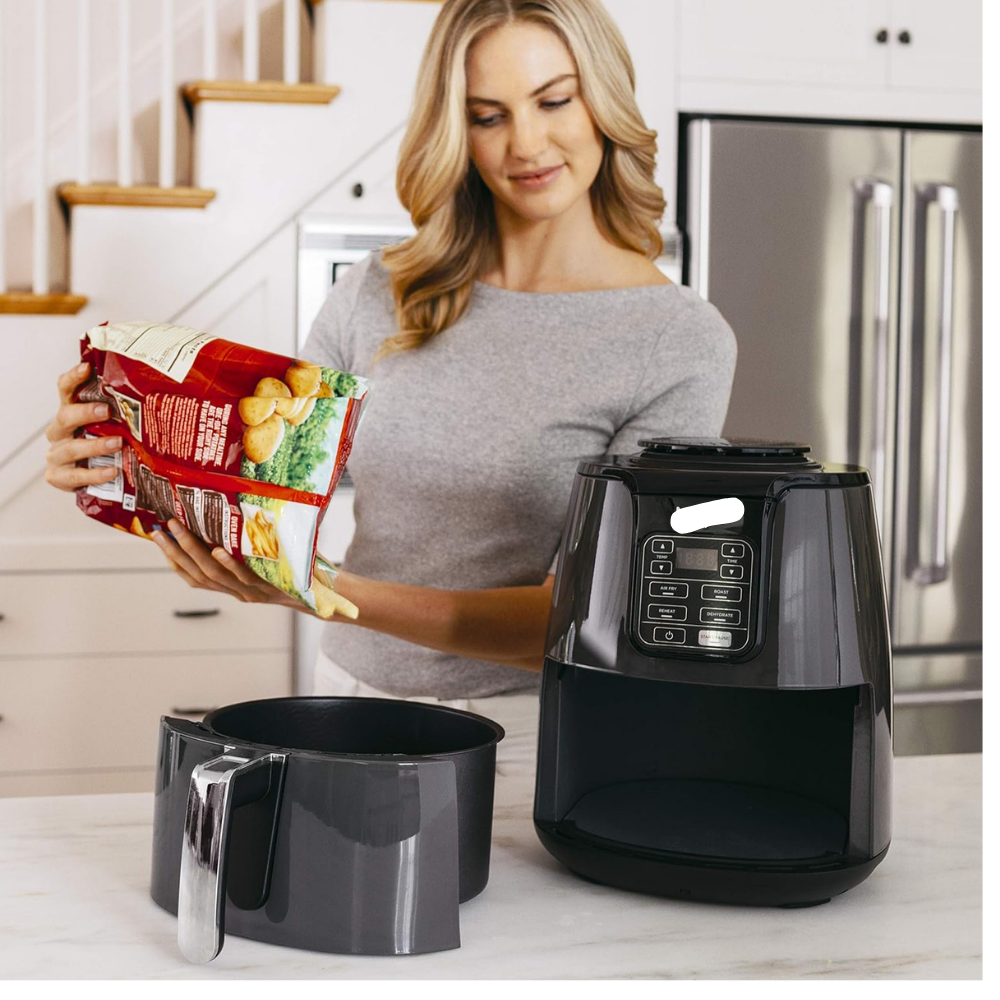 FACTORY PRICE AF101 Air Fryer that Crisps, Roasts, Reheats, & Dehydrates, for Quick, Easy Meals, 4 Quart Capacity