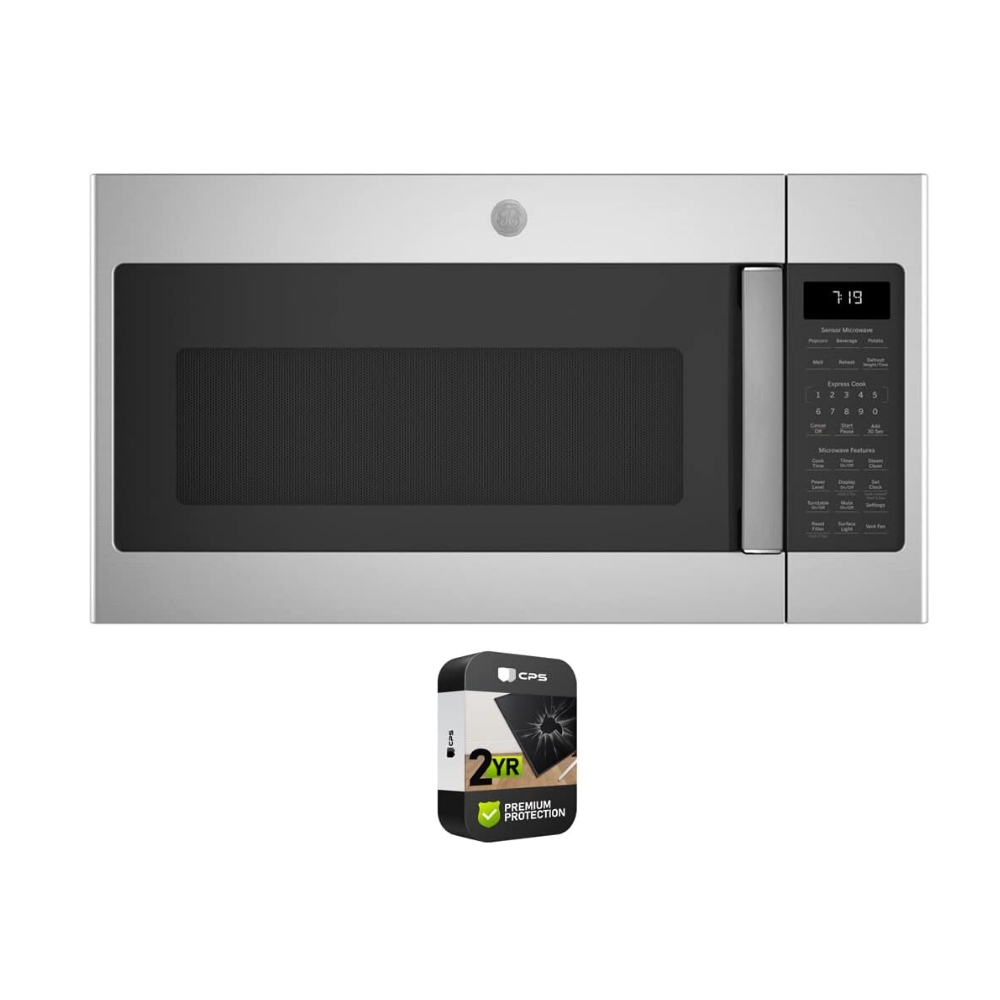 HOT DEAL 1.9 Cu. Ft. Over-the-Range Sensor Microwave Oven Stainless Steel Bundle with Premium 2 YR CPS Enhanced Protection Pack