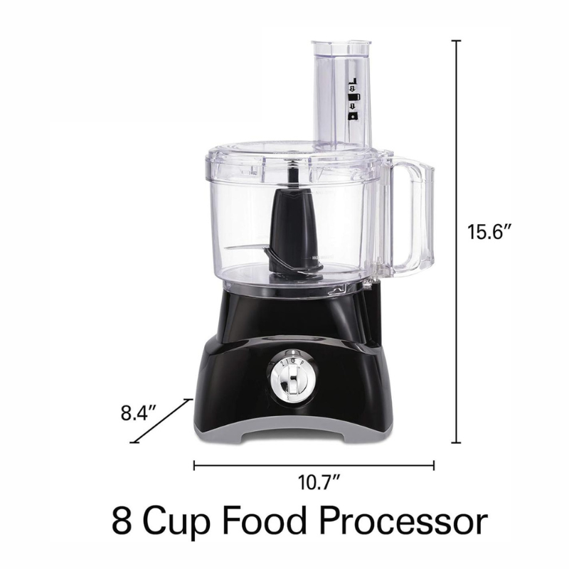 HOTDEAL 4-Cup Mini Food Processor & Vegetable Chopper, 250 Watts, for Slicing, Shredding, and Puree, Black (70510)