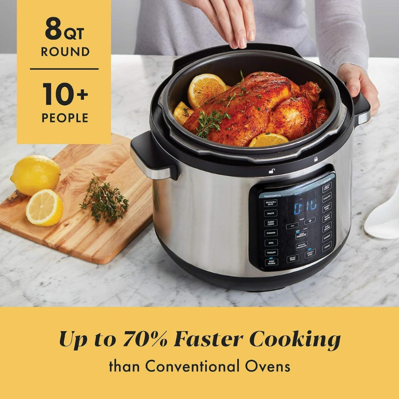 HOTDEAL Geek Chef 6 Qt 17-in-1 Multi-Use Electric Pressure Cooker Stainless Steel Inner