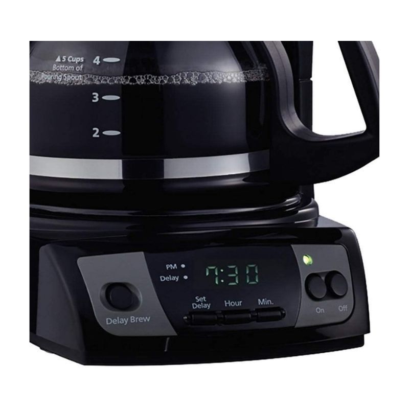 Simple Brew 5-Cup Programmable Coffee Maker Black - CGX7-RB Simple Brew 5-Cup Programmable Coffee Maker Black - CGX7-RB