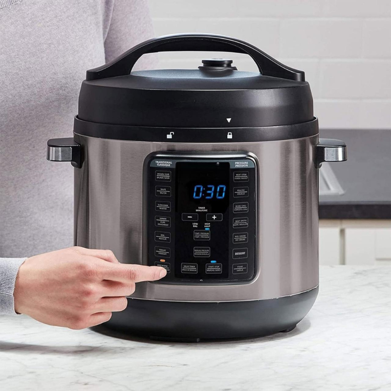 HOTDEAL Geek Chef 6 Qt 17-in-1 Multi-Use Electric Pressure Cooker Stainless Steel Inner Pot Programmable LCD Display Digital