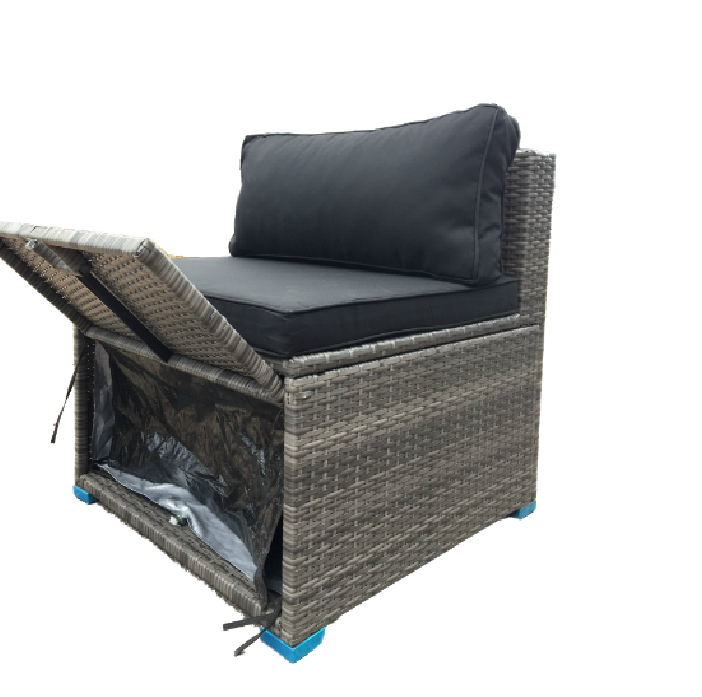 All-weather Wicker Set Luxury Design Medium Lounge Set Of 5 Seaters Outdoor Conversation Sofa