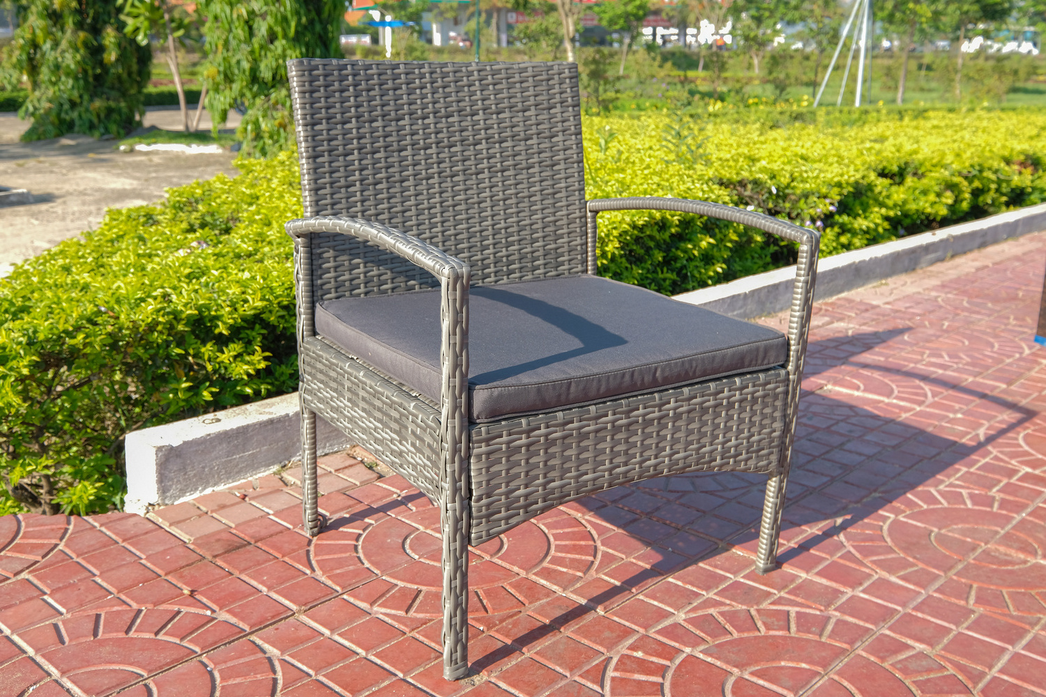 3 Pieces Rattan Wicker Outdoor Furniture Sale Set Rattan Chair Balcony Outdoor Rattan Furniture