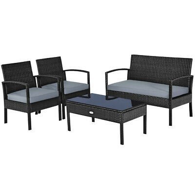 Patio Furniture Set 4 Pieces Outdoor Sets for Yard,Pool or Backyard