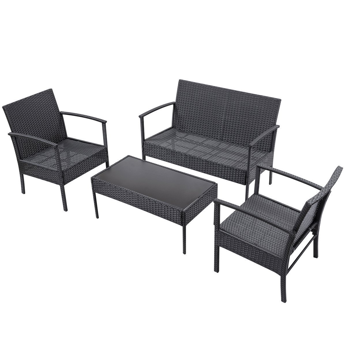 Patio Furniture Set 4 Pieces Outdoor Sets for Yard,Pool or Backyard