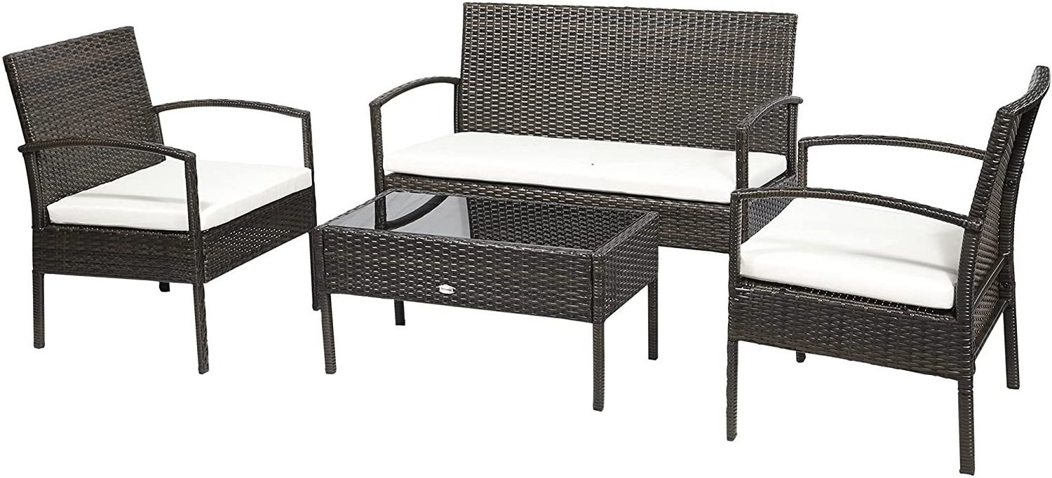 Patio Furniture Set 4 Pieces Outdoor Sets for Yard,Pool or Backyard