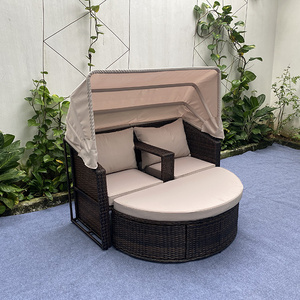 Best choice Outdoor Sofa Rattan Wicker Patio Garden Sofa Set Furniture Waterproof Frame made in Vietnam