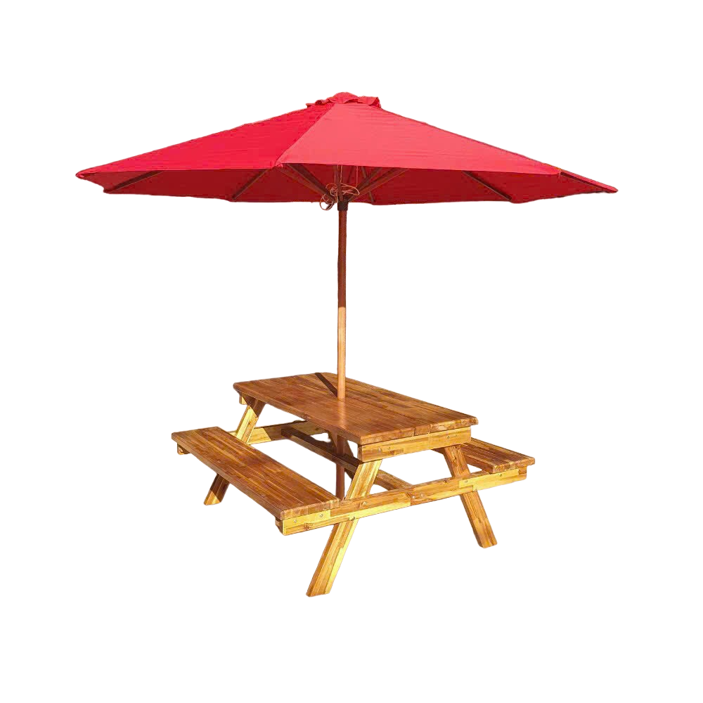 Lani Furniture - Garden bench set with umbrella - Garden Sets - export from Vietnam - Whosale in bulk