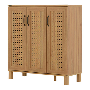 Vietnam Multifunction Natural Living Room Furniture Entrance Multi-function convenient ventilation wood shoes cabinet