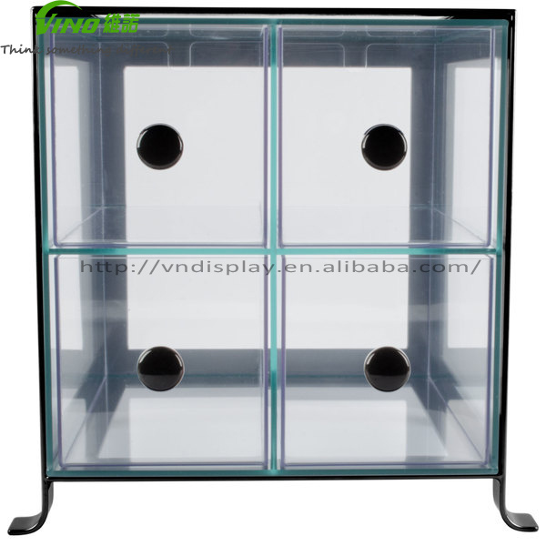 Acrylic Pastry Display Case Acrylic Bakery Display Case Soho Four Drawer Black Steel Bread Case - 14