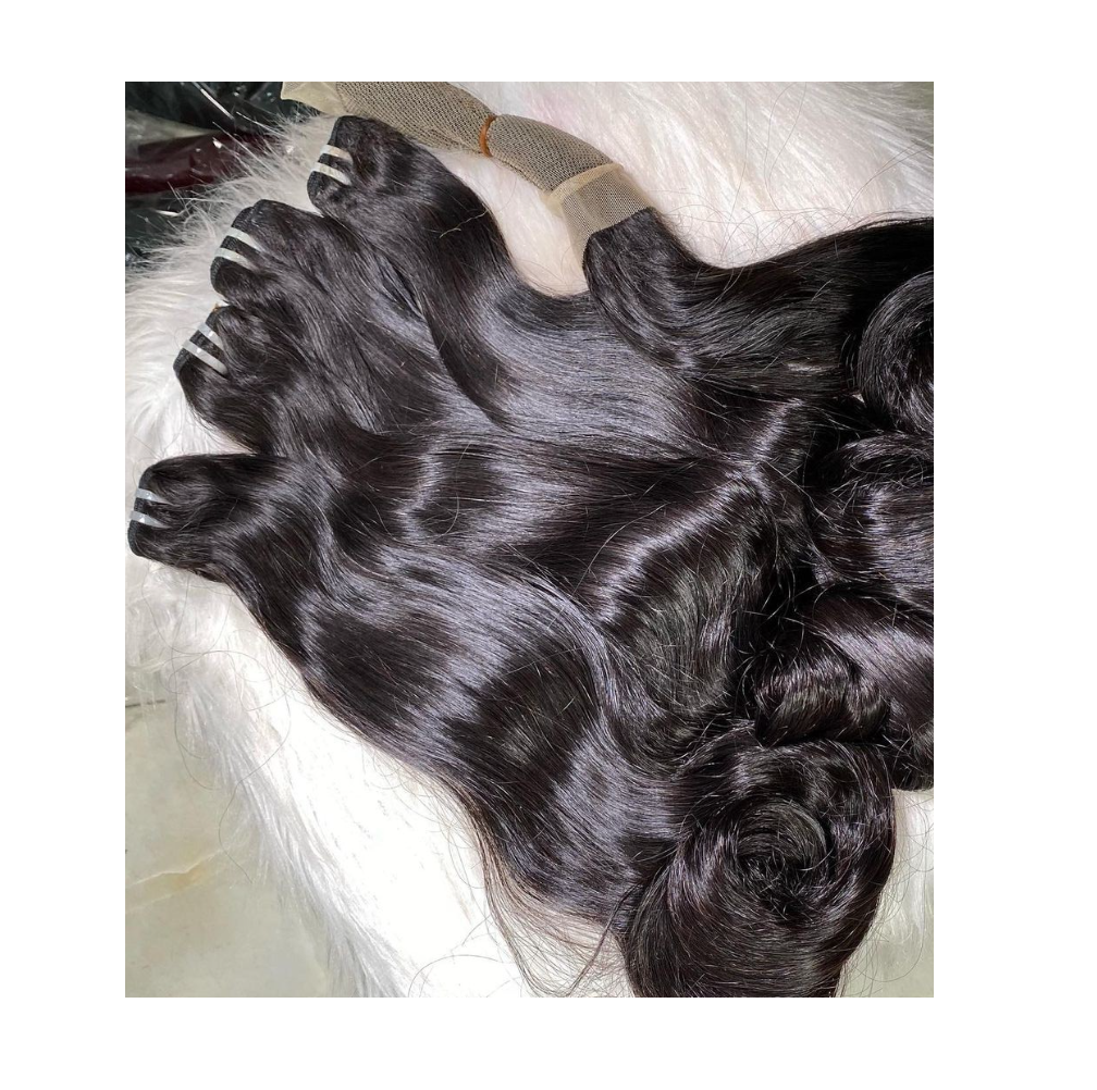 Highest Quality Curly tip Weft Hairr Human Hair From Raw Hair Vendors Natural Black Color unprocessed