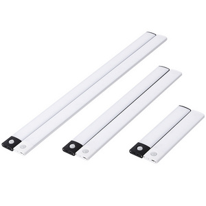 10CM Under Cabinet Lights Motion Sensor USB-C Rechargeable LED Closet Lights Battery Operated Wireless Magnetic Light Strip