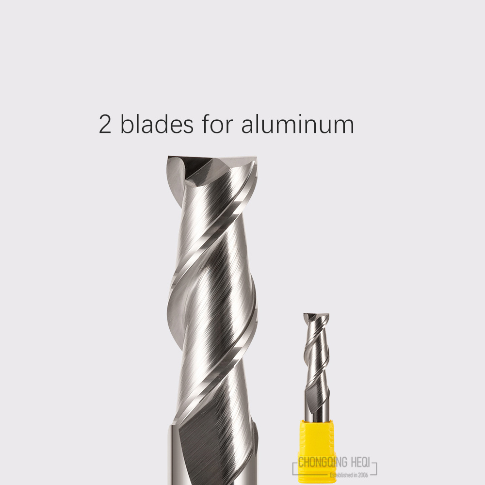 2 Flute HRC65 Carbide End Mill CNC Cutting tools  Milling Cutter 4mm/6mm/8mm/10mm router bits for Aluminum