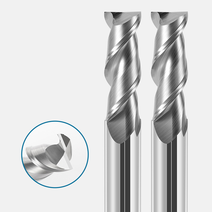 2 Flute HRC65 Carbide End Mill CNC Cutting tools  Milling Cutter 4mm/6mm/8mm/10mm router bits for Aluminum