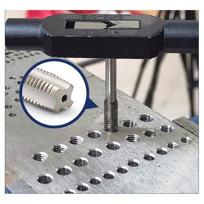 metric inch threading taps machine thread tapping tool m8m6m10 3/8 tap and die set hand thread tap hss straight flute taps