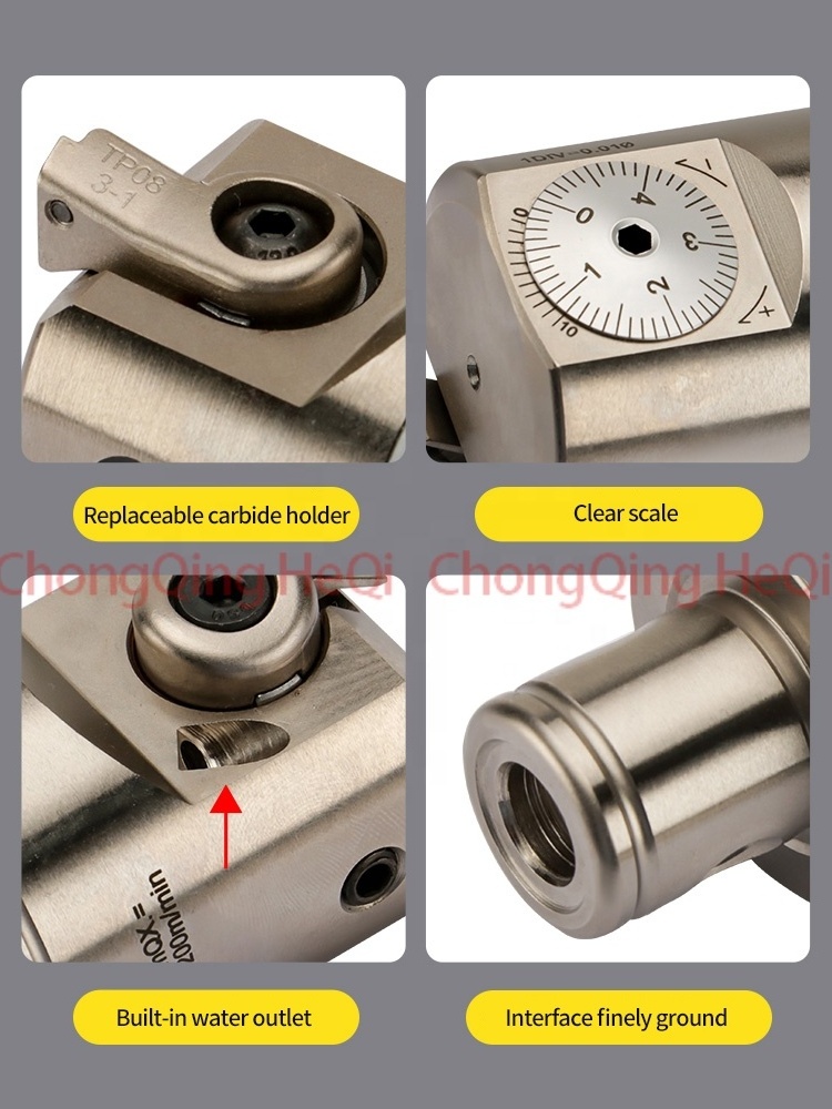 Small Hole Adjustable Boring Tool with threaded connection EWN10/12/14/16/20/25 CBH fine boring fine-turning head