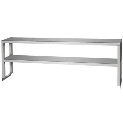 Commercial Restaurant Stainless Steel Kitchen Work Table 2 Tiers Over Shelf/Work Bench Table Mounted Top Shelf For kitchen