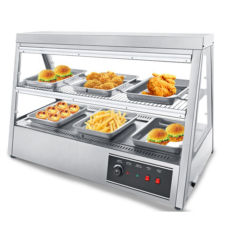 Hot Sale Stainless Steel Food Warmer Display For  Fast Food KFC Mcdonalds Restaurant Kitchen Equipment