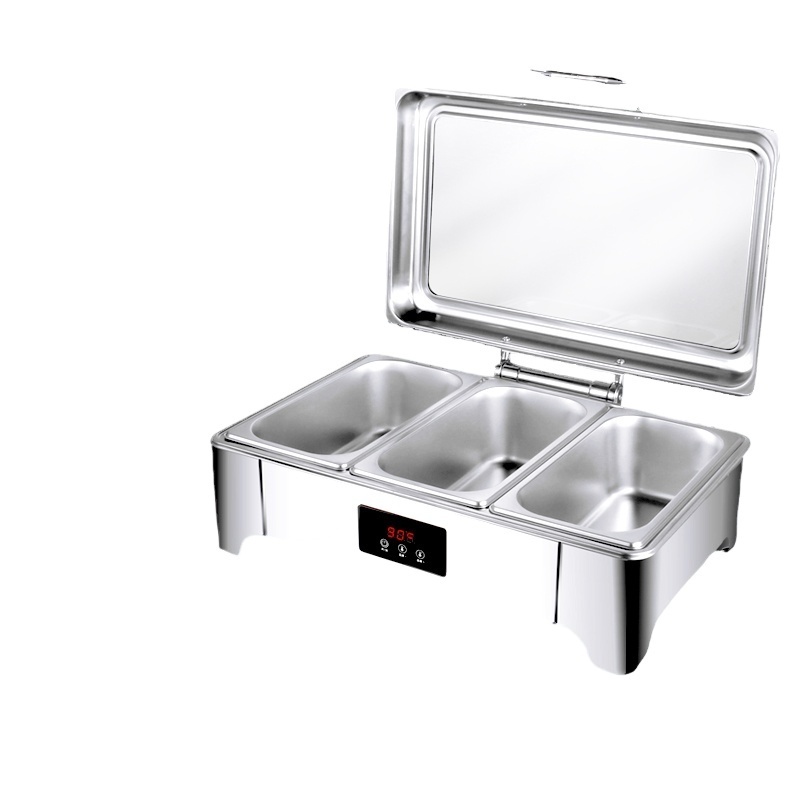 High-Grade 13L 9L Commercial Restaurant Buffet Service Heating Pot Keep Soup Warmer Chafing Dish for Hotel & Restaurant Supply