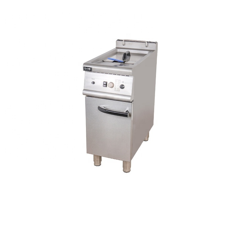 28L Large Commercial Countertop Gas Chips Fryer Deep Fryer for Restaurant Use Free Standing Tank Design