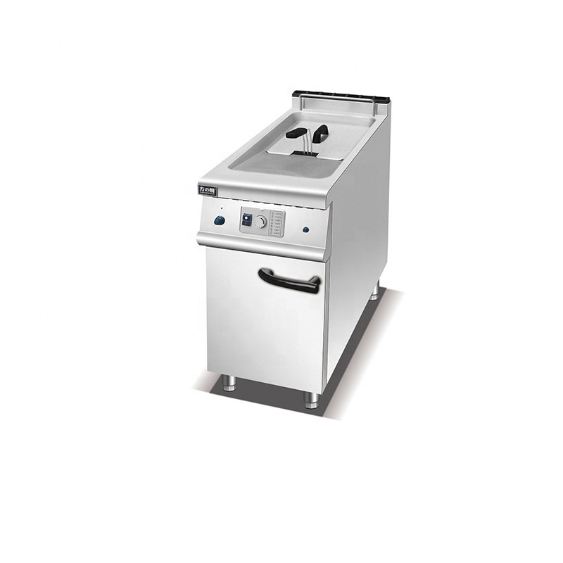 28L Large Commercial Countertop Gas Chips Fryer Deep Fryer for Restaurant Use Free Standing Tank Design