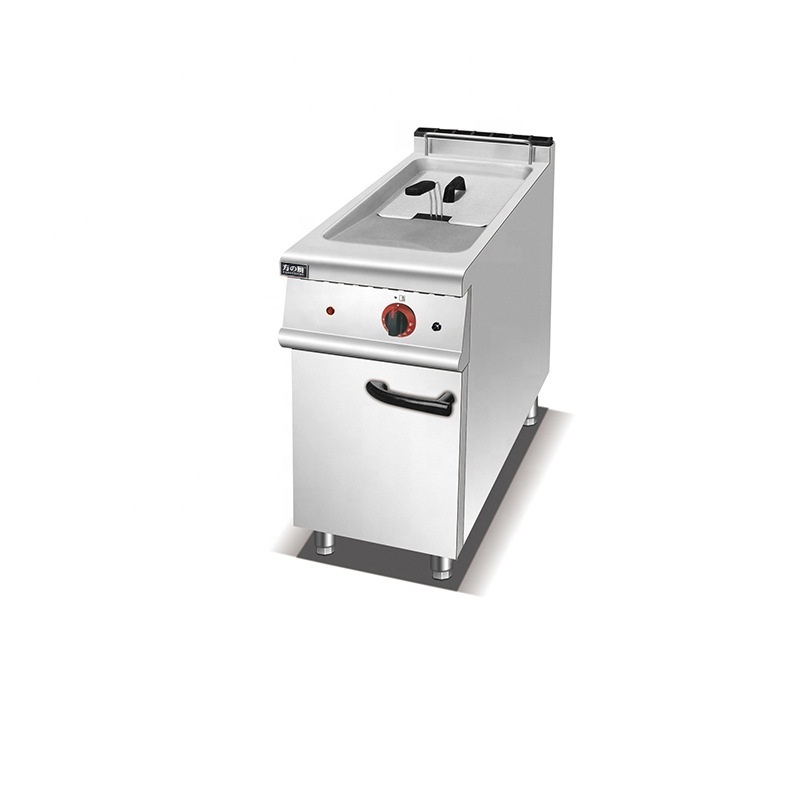 28L Large Commercial Countertop Gas Chips Fryer Deep Fryer for Restaurant Use Free Standing Tank Design