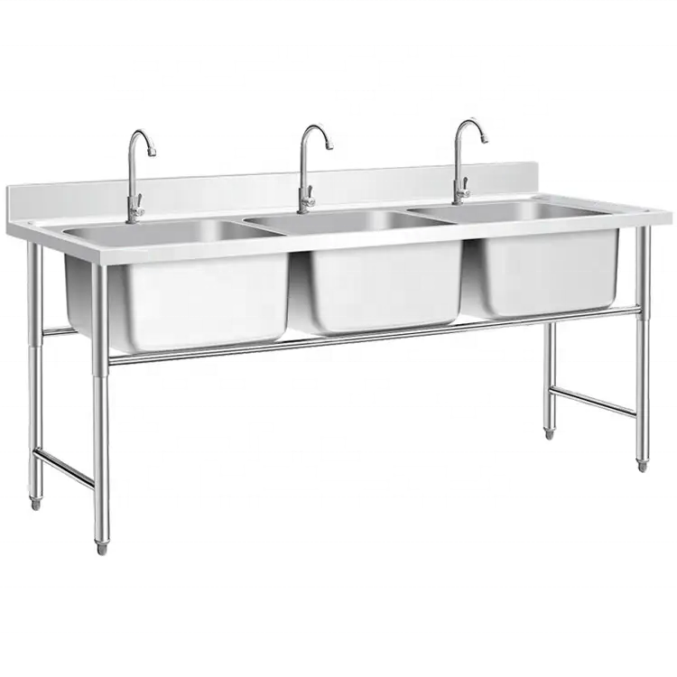 2024 Restaurant Kitchen Commercial Stainless Steel Adjustable Work Table Food Prep Table With Wheels