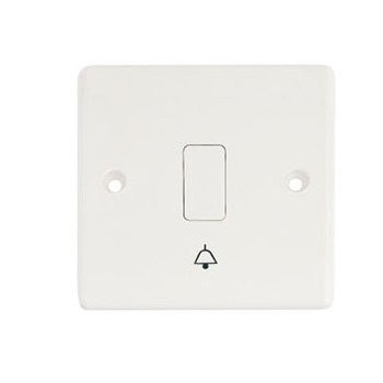 Customized Factory British Standard Wall Switch And Socket Push Button Door Bell White Panel 10a Switch Outlet For Home