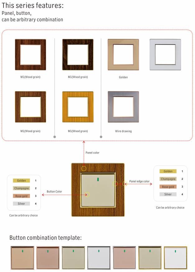 China Light 3 Gang 2 Way Switches Manufacture Wholesales BS UK Acrylic Panel Electrical Smart Switches Wall Smart Switch Socket