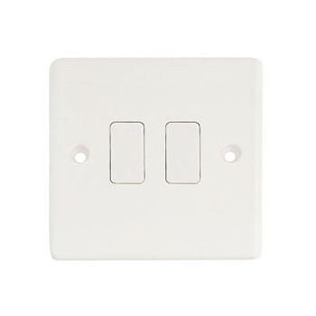 Customized Factory British Standard Wall Switch And Socket Push Button Door Bell White Panel 10a Switch Outlet For Home