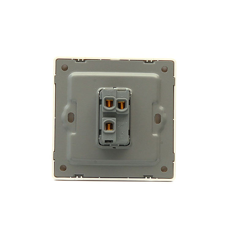 UK/EU Standard Push Button Light Seasonal Piano Switch 10A 1 Gang White Electrical Wall Switch