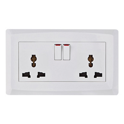 13A House Enchufe De Pared Con Usb Multi 250v Electrical British 3 Pin Light Switch Double Outlet Uk Wall Socket With Usb Ports