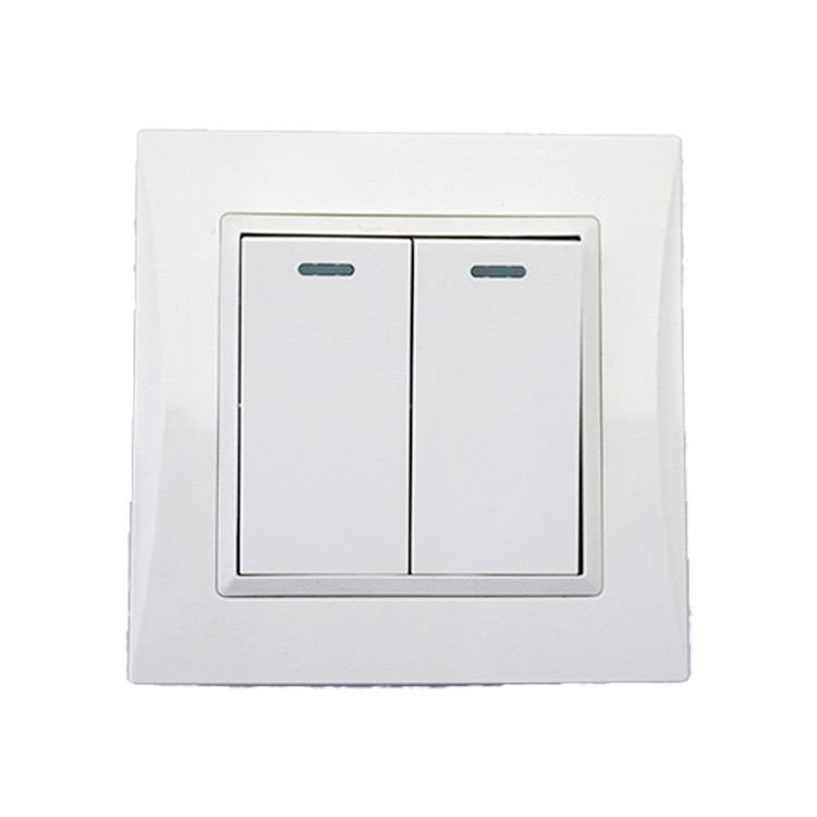 vnx 15A 1 gang switched round-pin socket switch White Color Big rocker PC Plate 86 Plate 3*3