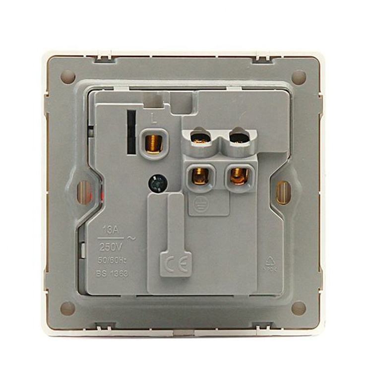 Factory Directly Wholesale White British Range Universal Multifunctional Neon Wall Socket Switches And Sockets Electrical