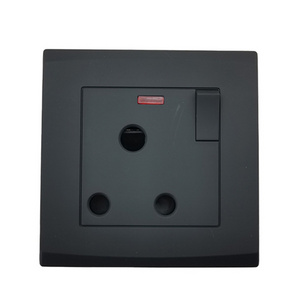 VNX 15amp round 3 pin plug Switched socket Wall Socket For Saudi Arabia/britsih/uk 86*86mm electrical sockets and switches